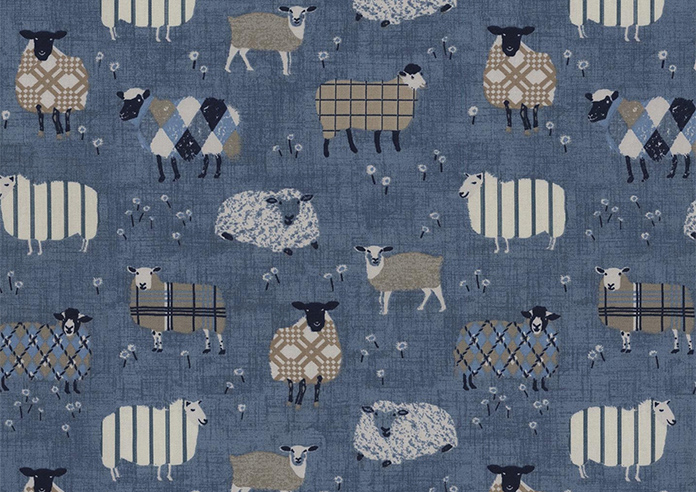 Baa Baa, Denim - Twist&Fit Roman Blind - Image 7